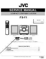 JVC CA-FSY1 Service Manual предпросмотр