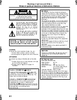 Предварительный просмотр 2 страницы JVC CA-HXC6 Instructions Manual