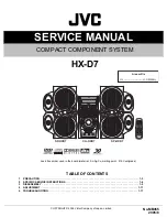 Предварительный просмотр 1 страницы JVC CA-HXD7 Service Manual