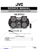 Предварительный просмотр 1 страницы JVC CA-HXD77 Service Manual