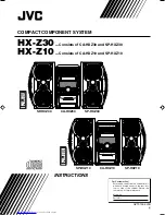 Предварительный просмотр 1 страницы JVC CA-HXZ10 Instructions Manual