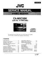 JVC CA-MXC5BK Service Manual предпросмотр