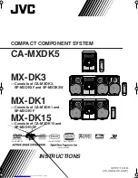 Предварительный просмотр 1 страницы JVC CA-MXDK5 Instructions Manual