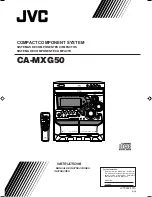 Preview for 1 page of JVC CA-MXG50 Instructions Manual