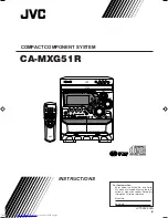 Предварительный просмотр 1 страницы JVC CA-MXG51RB Instructions Manual