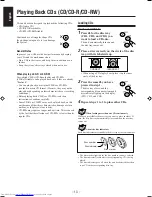 Предварительный просмотр 18 страницы JVC CA-MXG70 Instructions Manual