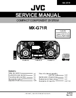 JVC CA-MXG71R Service Manual preview