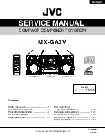 Preview for 1 page of JVC CA-MXGA3V Service Manual