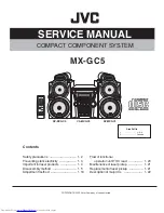 Предварительный просмотр 1 страницы JVC CA-MXGC5 Service Manual