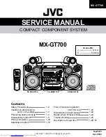 Предварительный просмотр 1 страницы JVC CA-MXGT700 Service Manual