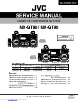 Предварительный просмотр 1 страницы JVC CA-MXGT80 Service Manual