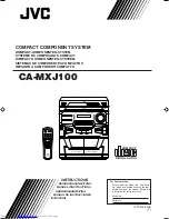 JVC CA-MXJ100 Instructions Manual preview