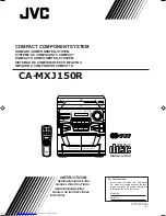 Предварительный просмотр 1 страницы JVC CA-MXJ150R Instructions Manual