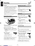 Предварительный просмотр 22 страницы JVC CA-MXJ150R Instructions Manual