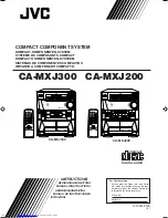 JVC CA-MXJ200 Instructions Manual предпросмотр