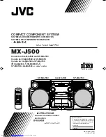 JVC CA-MXJ500B Instructions Manual предпросмотр