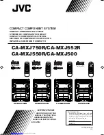 JVC CA-MXJ550R Instructions Manual предпросмотр