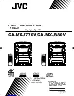 JVC CA-MXJ770V Instructions Manual предпросмотр