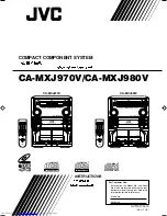 Предварительный просмотр 1 страницы JVC CA-MXJ970V Instructions Manual