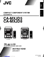 JVC CA-MXJD5 Instructions Manual предпросмотр