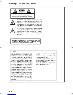 Предварительный просмотр 2 страницы JVC CA-MXK1 Instructions Manual