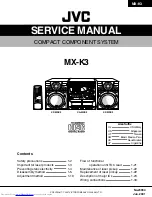 Предварительный просмотр 1 страницы JVC CA-MXK3 Service Manual