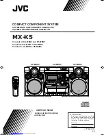 Предварительный просмотр 1 страницы JVC CA-MXK5 Instructions Manual