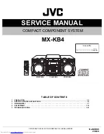 JVC ca-mxkb4 Service Manual предпросмотр