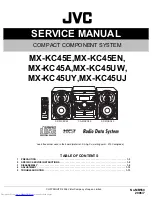 JVC CA-MXKC45 Service Manual предпросмотр