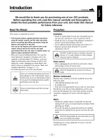 Preview for 5 page of JVC CA-NXCDR7 Instructions Manual