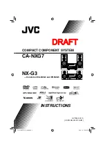 Предварительный просмотр 1 страницы JVC CA-NXG3 Instructions Manual