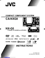 JVC CA-NXG9 Instruction Manual предпросмотр