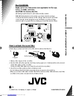 Предварительный просмотр 72 страницы JVC CA-NXG9 Instruction Manual