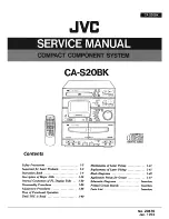 JVC CA-S20BK Service Manual preview