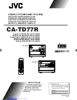 JVC CA-TD77R Instructions Manual предпросмотр