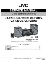 JVC CA-UXF2B Service Manual preview