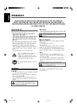 Preview for 6 page of JVC CA-UXG3 Instructions Manual