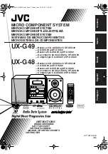 JVC CA-UXG48 (Swedish) Instructions Manual preview