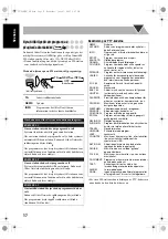 Preview for 24 page of JVC CA-UXG48 (Swedish) Instructions Manual