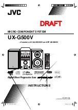 JVC CA-UXG500V Instructions Manual preview