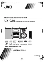 Предварительный просмотр 1 страницы JVC CA-UXG60 Instructions Manual