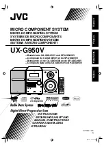 JVC CA-UXG950V (German) Instructions Manual preview