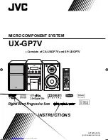 Предварительный просмотр 1 страницы JVC CA-UXGP7V Instructions Manual