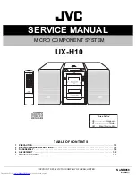 Preview for 1 page of JVC CA-UXH10 Service Manual