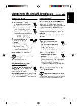 Preview for 15 page of JVC CA-UXH30 Instructions Manual