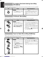 Preview for 36 page of JVC CA-V508T Instruction Manual