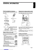 Preview for 5 page of JVC CA-V605T Instruction Manual