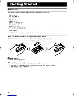 Предварительный просмотр 6 страницы JVC CA-VSDT2000 Instructions Manual