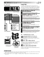 Preview for 29 page of JVC CAMESCOPE GR-FXM106S (French) Mode D'Emploi