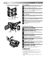 Preview for 62 page of JVC CAMESCOPE GR-FXM106S (French) Mode D'Emploi